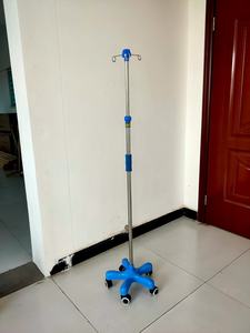 ABS taban plakası ile yeni ayarlanabilir hastane yatağı infüzyon <span class=keywords><strong>stand</strong></span>ı hareketli IV kutup damla infüzyon <span class=keywords><strong>stand</strong></span>ı kolay hareket eden kutup <span class=keywords><strong>stand</strong></span>ı - Product Image 3