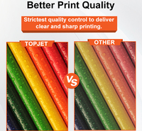 Topjet botol warna tinta Dye cetak isi ulang Universal massal cocok untuk Espon Canon HP Brother Cartridge tinta Printer Inkjet