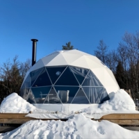 Tente Dôme Moderne de Luxe en Alliage d'Aluminium, Igloo en Verre Géodésique pour Glamping, Hôtel, Événements Extérieurs, Fêtes et Mariages
