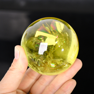 High Quality Natural Congo Citrine Sphere Polished <b>Crystal</b> Sphere for Fengshui Decoration - Product Image 5