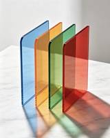 Feuille acrylique colorée hautement transparente, panneau PMMA décoratif découpé sur mesure