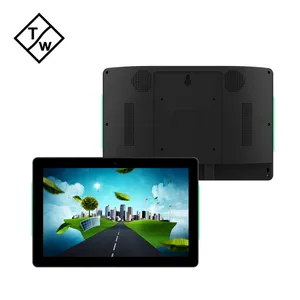 AT1014G Quad Core Wall Mount POE Power 10 inch 4G LTE Android Tablet with LED Light Bar