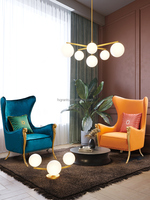 Fauteuil de chaise de canapé d'accent de salon moderne à dossier haut de luxe pour l'hôtel meubles de salon chaises de détente de chambre à coucher de loisirs