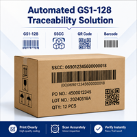 Système de vision pour le codage des cartons GS1-128 pour l'inspection des codes QR des boîtes en carton ondulé SSCC IPS-6711