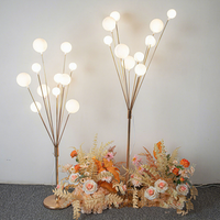 Lustre suspendu en cristal acrylique doré pour décoration de plafond de mariage, lampe de plafond pour fête de mariage