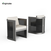 Ensemble de meubles d'extérieur toutes saisons, table de jardin, chaise de bistrot, chaise de terrasse, chaise d'extérieur en aluminium pour restaurant