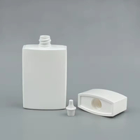 Flacon carré givré de 50 ml en PP pour cosmétiques, lotion, crème solaire, format voyage, emballage pour soins de la peau, fournisseur OEM ODM, fabriqué en Chine