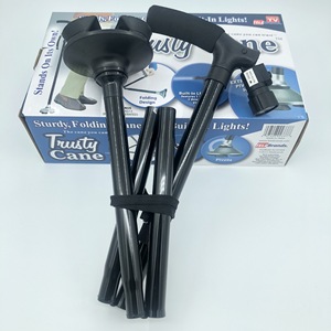 Bastón Plegable Resistente con Luces, Ayuda para Caminar Segura para Personas Mayores, Uso en Exteriores - Product Image 2