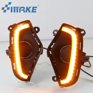 Smrke LED Cho Toyota RAV4 2019 2020 Sương Mù Đèn Bìa Ban Ngày Chạy Ánh Sáng Ban Ngày DRL Với Lái Xe Quay Bìa Sương Mù Đèn