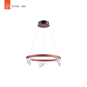 Lustre contemporain ovale en cristal K9 de luxe pour salon de villa et hall d'hôtel - Product Image 3