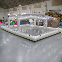 Fournisseur d'usine, couverture de piscine gonflable en PVC imperméable, tente pour piscines extérieures et de jardin