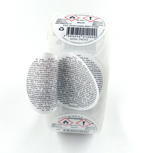 Durable Waterproof Adhesive Paper <b>Stickers</b> Cmyk/Pantone Offset Printing-Multilingual Warning Labels for Global Export Packaging - Product Image 1