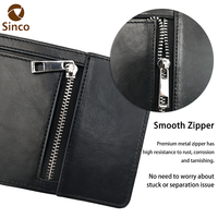 Pochette de téléphone en cuir de qualité supérieure avec fermeture à glissière lisse et pochette de téléphone en bandoulière de haute qualité