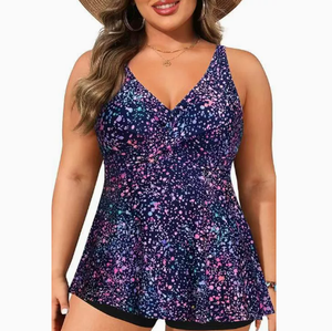 <span class=keywords><strong>Maillot</strong></span> <span class=keywords><strong>de</strong></span> <span class=keywords><strong>bain</strong></span> une pièce sexy à col en V croisé pour femme, <span class=keywords><strong>grande</strong></span> <span class=keywords><strong>taille</strong></span>, effet ventre plat, froncé, <span class=keywords><strong>amincissant</strong></span>, tenue <span class=keywords><strong>de</strong></span> plage - Product Image 1
