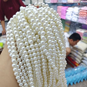 Perle in Plastica ABS Effetto Perla da 0,5 kg, Perline Sciolte Lucide da Negozio Cinese all'Ingrosso per Creazione di Gioielli, Accessori Decorativi per Braccialetti di Moda - Product Image 4