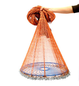 Newbility, red de pesca fundida a mano, malla de 3/8 \ ", monofilamento de nailon, doble nudo, tipo PA6, Material, redes de pesca para jaula de pesca - Product Image 1