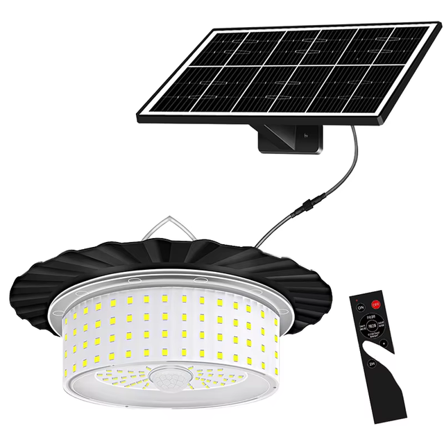 Solar Shed Barn Light Indoor Outdoor 244 Led Solar Pendant Light 5 Modes Solar Motion Sensor Light With Remote Ip65 Waterproof