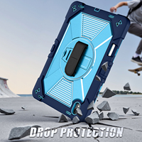 Étui robuste pour tablette Samsung Galaxy Tab S12 Plus 12,4 pouces avec rotation à 360° °   Housse de protection avec sangle de maintien rotative