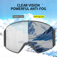 Masque de ski avec protection UV400, système de changement de lentille, lunettes de sport de neige tendance, lunettes de ski personnalisées à large vision