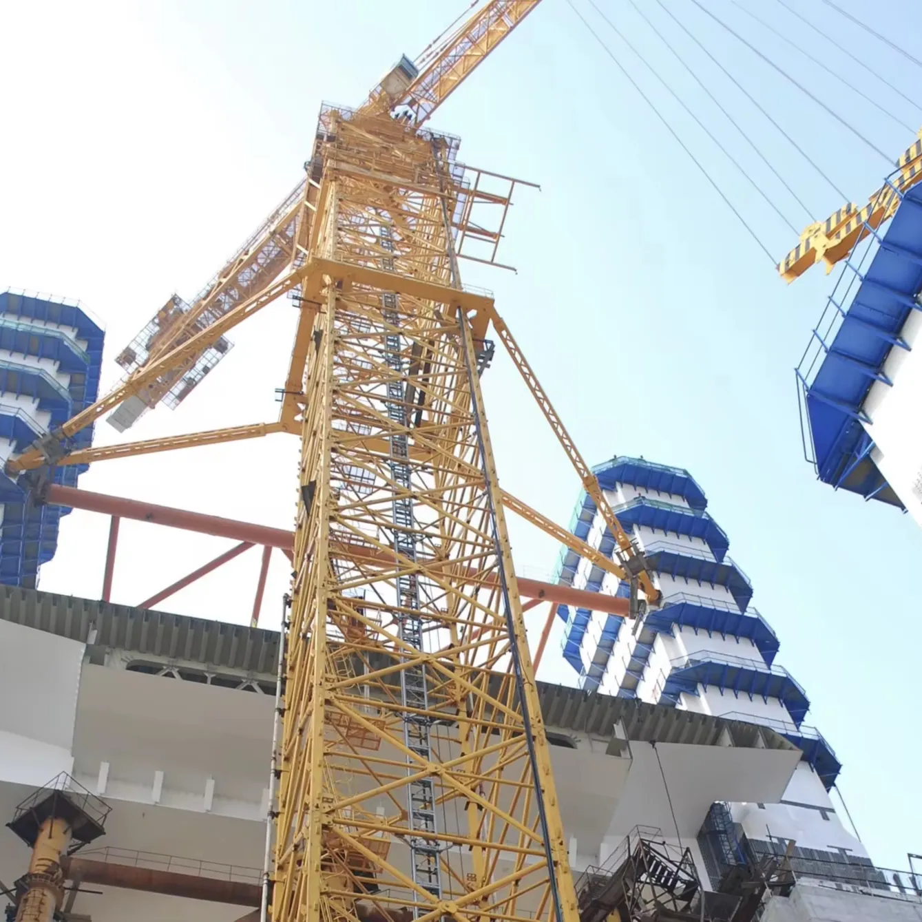 china new XGT6015A 8ton 10ton tower crane for lifting construction with Spare Parts