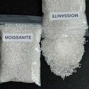 卸売価格小型ミニメレールースストーンモアッサナイトラウンドカットDカラー0.7-2.9mmラボ栽培ダイヤモンドジュエリー作り用 - Product Image 1