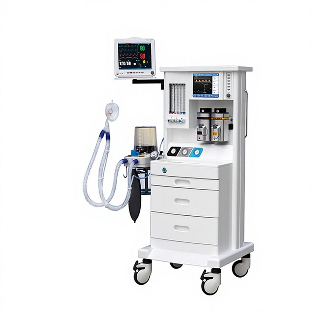 Ysenmed Double Two Vaporizer Veterinary Anesthesia Machine with 8.4inch TFT Display CE/ISO Certified AC Powered 1 Year Warranty