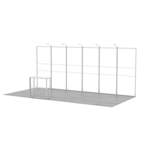 Stand d'exposition modulaire portable 10x20 pieds en aluminium avec comptoir, facile à monter, idéal pour les salons professionnels – Le plus populaire