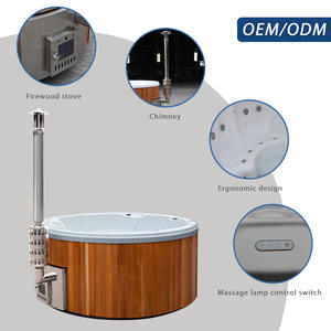 Stufa a Legna ad Alta Efficienza per Riscaldare Grandi Vasche Idromassaggio in Acrilico con Massaggio per 2-3 Persone, Uso Esterno - Product Image 2