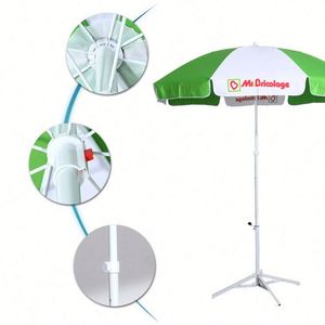 Sombrilla de Playa Plegable de Alta Calidad en Hierro/Acero Inoxidable, con Logotipo Personalizado, para Exteriores, Camping, Patio, Manual, Promocional - Product Image 6
