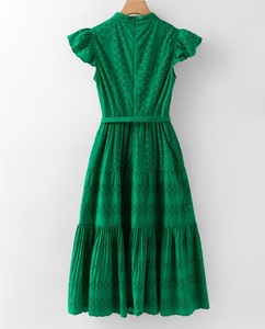 Abito ricamato 2025 eventi di festa autunnali donna Allover <span class=keywords><strong>motivi</strong></span> floreali a metà polpaccio blu <span class=keywords><strong>viola</strong></span> verde abito XXL - Product Image 4