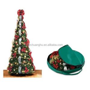 Arbre de Noël pliable pop-up 4/5/6/7 pieds, vente chaude directe usine pour décorations de fêtes familiales avec rangement pratique - Product Image 2