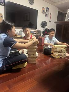 Torre de Bloques de Madera Apilables, Juego de Torre Oscilante, Juego Clásico de Mesa con Bloques de Madera, Juego de Construcción de Bloques - Product Image 2