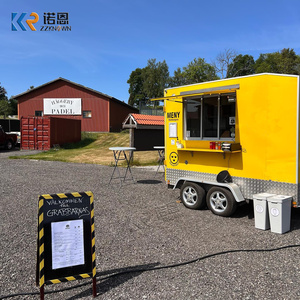 Remorque alimentaire certifiée CE pour kebab avec équipement de cuisine complet et grill vertical pour la vente commerciale de rue, <span class=keywords><strong>camion</strong></span> de restauration mobile - Product Image 1