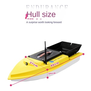 Sonar de détection de poissons d'usine Yuerlang S90, <span class=keywords><strong>bateau</strong></span> à appâts sans balais à grande capacité, 12V haute puissance, retour automatique <span class=keywords><strong>GPS</strong></span>, en plastique, charge utile 6kg - Product Image 6