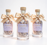 Sel de Bain Epsom Brineblum avec Bleuet Séché et Huile Essentielle Naturelle, Bain Corporel Premium pour Spa à Domicile