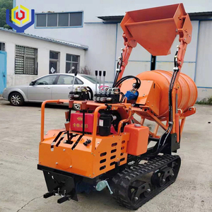 Nhỏ 400L Crawler Giao thông vận tải xe trộn bê tông theo dõi Dumper xi măng <span class=keywords><strong>Mixer</strong></span> để bán - Product Image 6