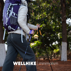 Bâtons de randonnée pliables WELLHIKE en alliage d'aluminium 7075, légers et haute résistance, pour la randonnée en plein air, verrouillage externe - Product Image 3