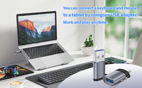 Durable USB a macho a tipo C macho OTG convertidor 5Gbps transferencia de datos para ordenador portátil PC Tablet Smartphone Material de aleación de aluminio