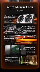 การ์ดจอ GeForce RTX 5060 Ti 8G สำหรับเดสก์ท็อป แบบพัดลม 128-bit GDDR7 ความเร็วสูง GPU ใหม่ การ์ดเกมมิ่งประสิทธิภาพสูง 3840 - Product Image 4