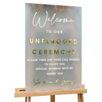 Panneau d'affichage en acrylique personnalisé de haute qualité avec impression UV 3mm 5mm 7mm pour la décoration de cérémonies de mariage et d'événements