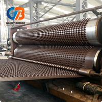 Planche de drainage en plastique / Unité de drainage poreux avec surface en galets en HDPE marron pour produits de terrassement et utilisation extérieure