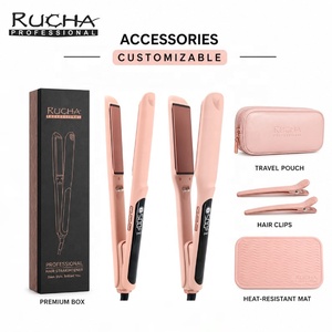 RUCHA Wholesale Ionic 260C 500F Iron Professionnel à usage salon, droiturage capillaire personnalisé - Product Image 1