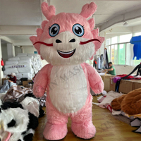 Mascotte du Nouvel An chinois à succès, animal en peluche, costume de mascotte de dragon chinois, mascotte gonflable du Nouvel An