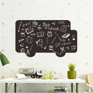 Amovible pour un transport facile autocollants muraux de <span class=keywords><strong>tableau</strong></span> <span class=keywords><strong>noir</strong></span> profilé magnétique de taille personnalisée pour la décoration intérieure pour les peintures d'enfants - Product Image 4