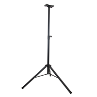 Soporte de Altavoz de Metal Reforzado con Doble Base Plana para Escenario, con Trípode