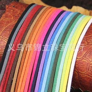 Korean Suede Cord 3mm Flat Cord For Necklace <b>Bracelet</b> DIY Jewelry Making Beading Supplies Handmade Accessories Yiwu Origin - Product Image 5