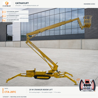 Plateforme élévatrice araignée chenillée CE ANSI OSHA 33ft 39ft 46ft 59ft 500lb avec système de sécurité et capteur d'excès de charge