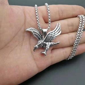 Thép Không Gỉ Vàng Trang Sức Đại Bàng Mặt Dây Chuyền Vòng Cổ Đại Bàng Lây Lan Cánh Cá Nhân Hip Hop Đàn Ông Vàng Vòng Cổ 18K - Product Image 6
