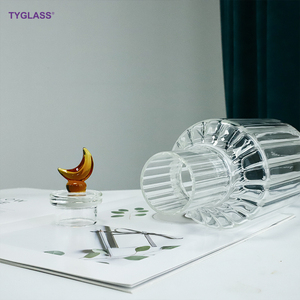 Bình thủy tinh nước cho trà đá nồi 1200ml bình thủy tinh rõ ràng uống kính nước uống nồi cốc thủy tinh Bộ - Product Image 5