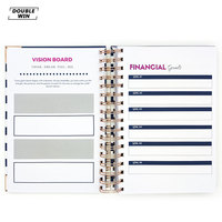 2026 2027 impression personnalisée spirale mensuelle financièrement livre de planificateur de budget avec des autocollants de budget